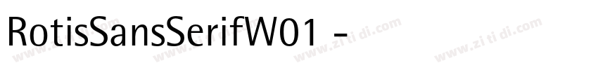 RotisSansSerifW01 字体转换